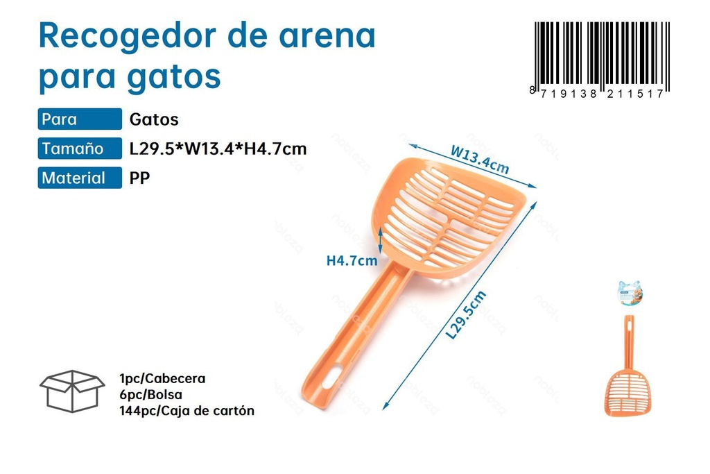 Recolector de arena para gatos - Accesorios para mascotas