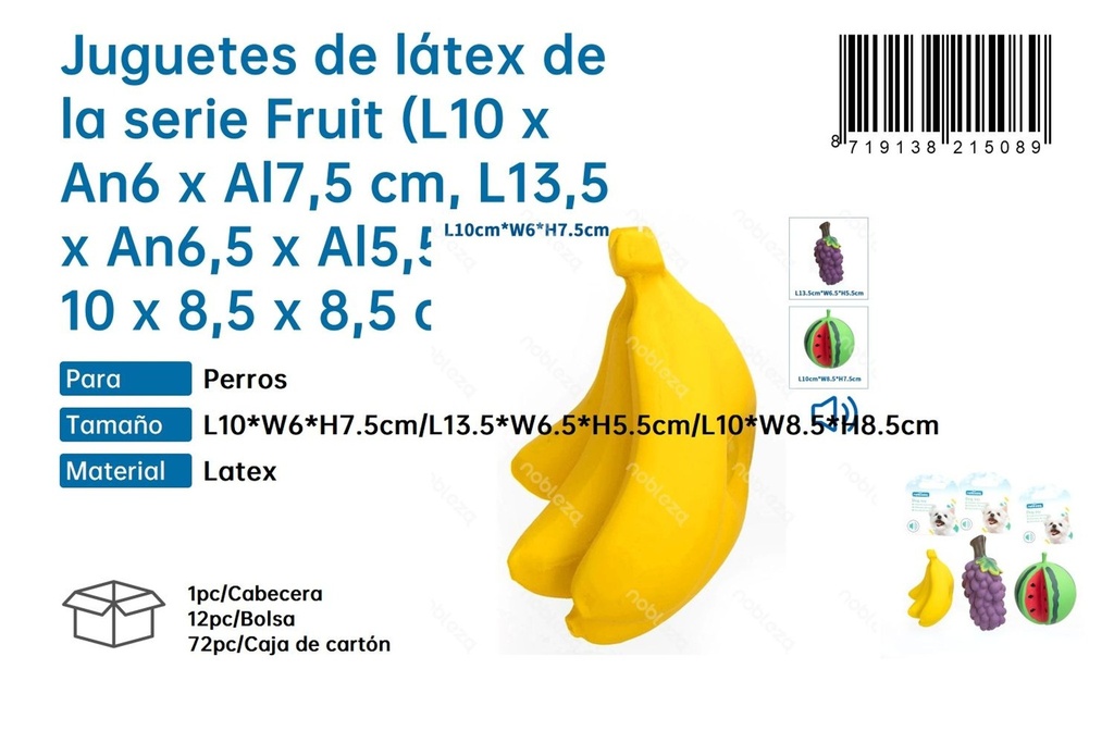 Juguetes de látex de la serie fruta - Juguetes para mascotas