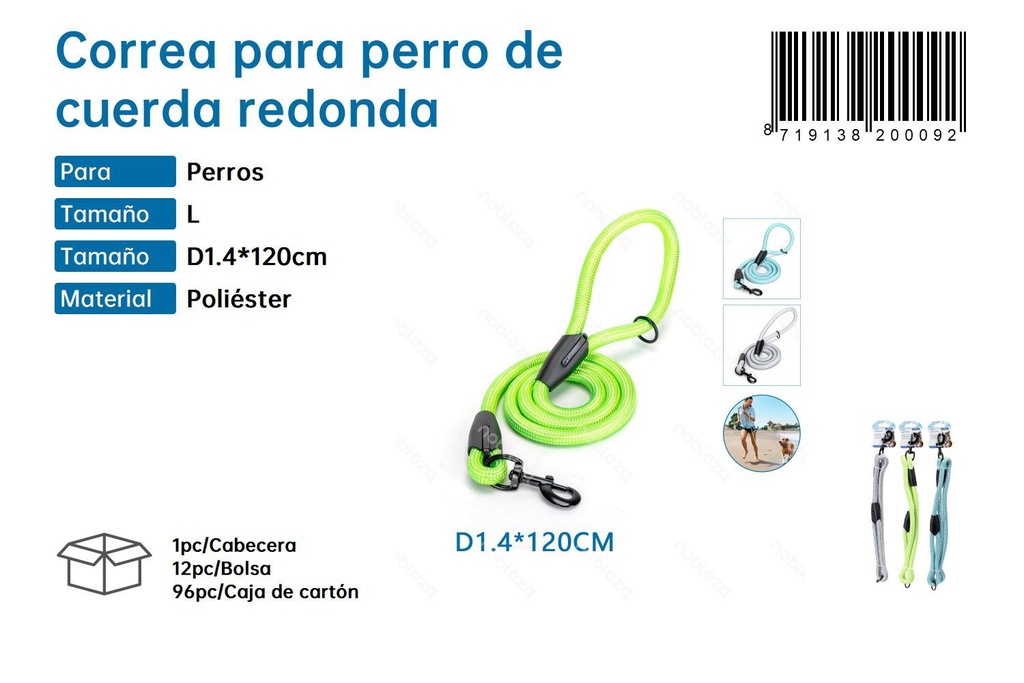 Correa para perro de cuerda redonda - Productos de paseo y comodidad 