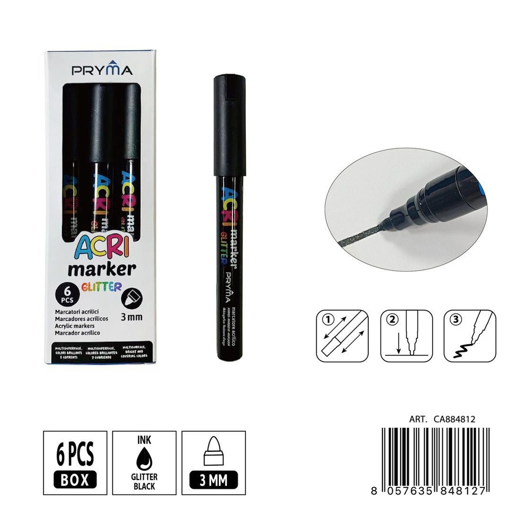 Rotulador acrílico PRYMA de 3 mm - Herramientas artísticas