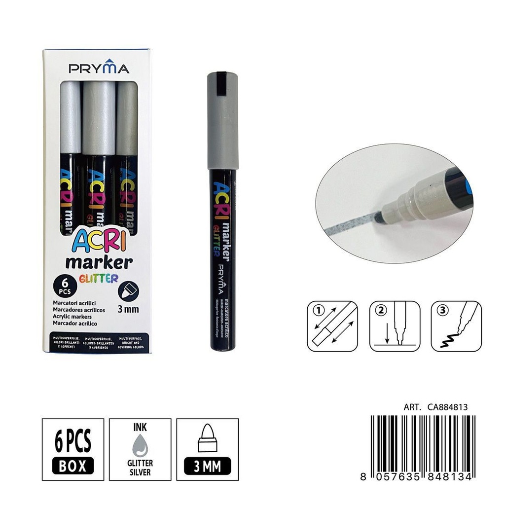 Rotulador acrílico PRYMA de 3 mm - Herramientas artísticas