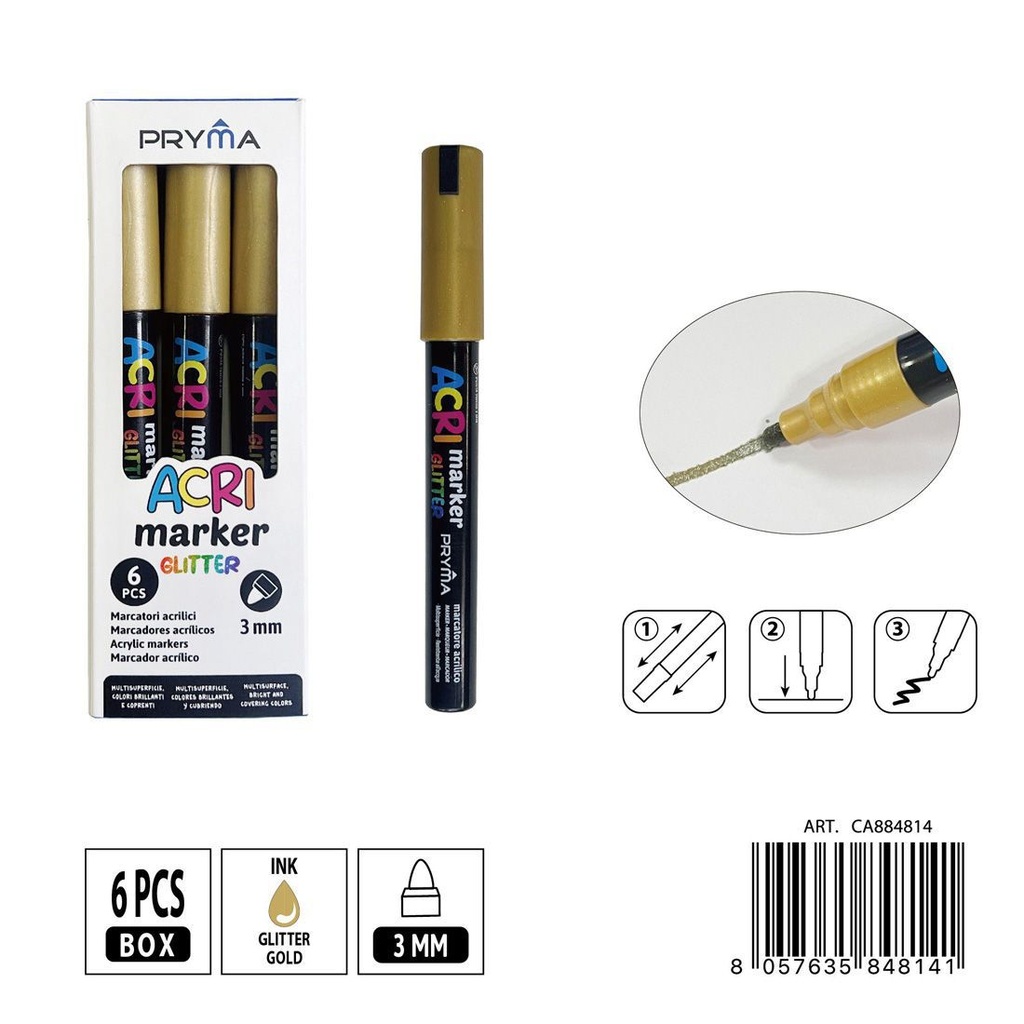 Rotulador acrílico PRYMA de 3 mm - Herramientas artísticas