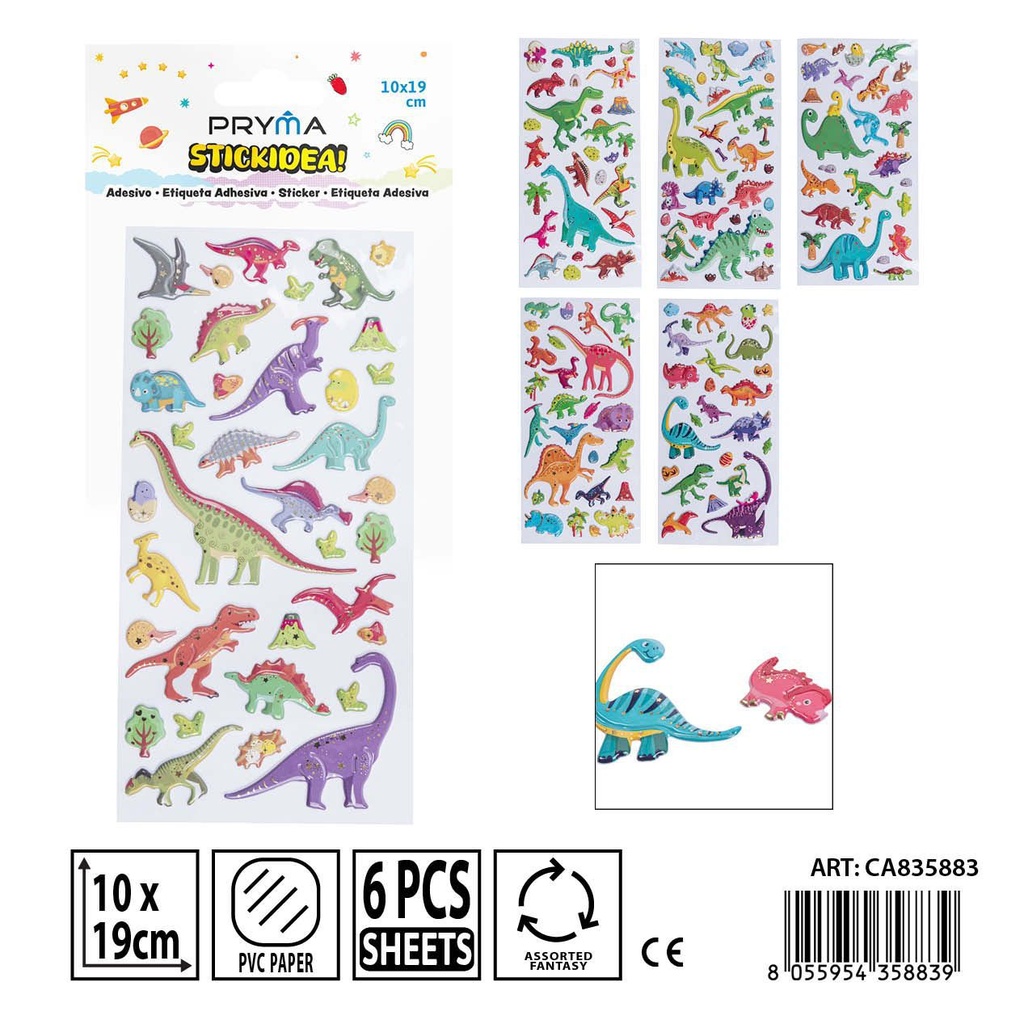 Pegatina PRYMA de 10x23 cm - Artículo de manualidades