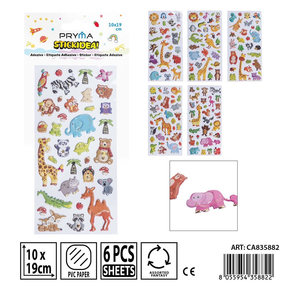 Pegatinas PRYMA 10x23 cm - Materiales de manualidades y decoración