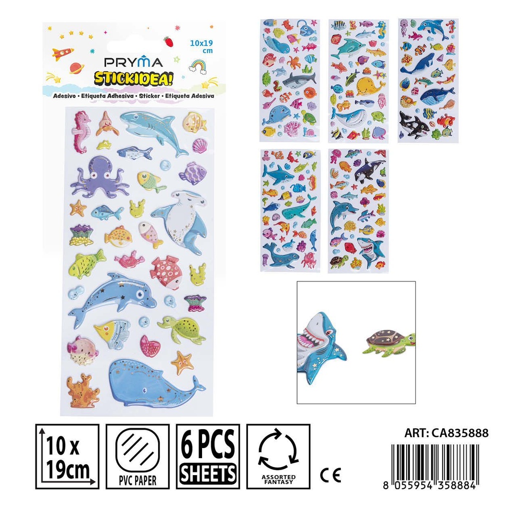 Pegatinas PRYMA 10x23 cm - Materiales de manualidades y decoración