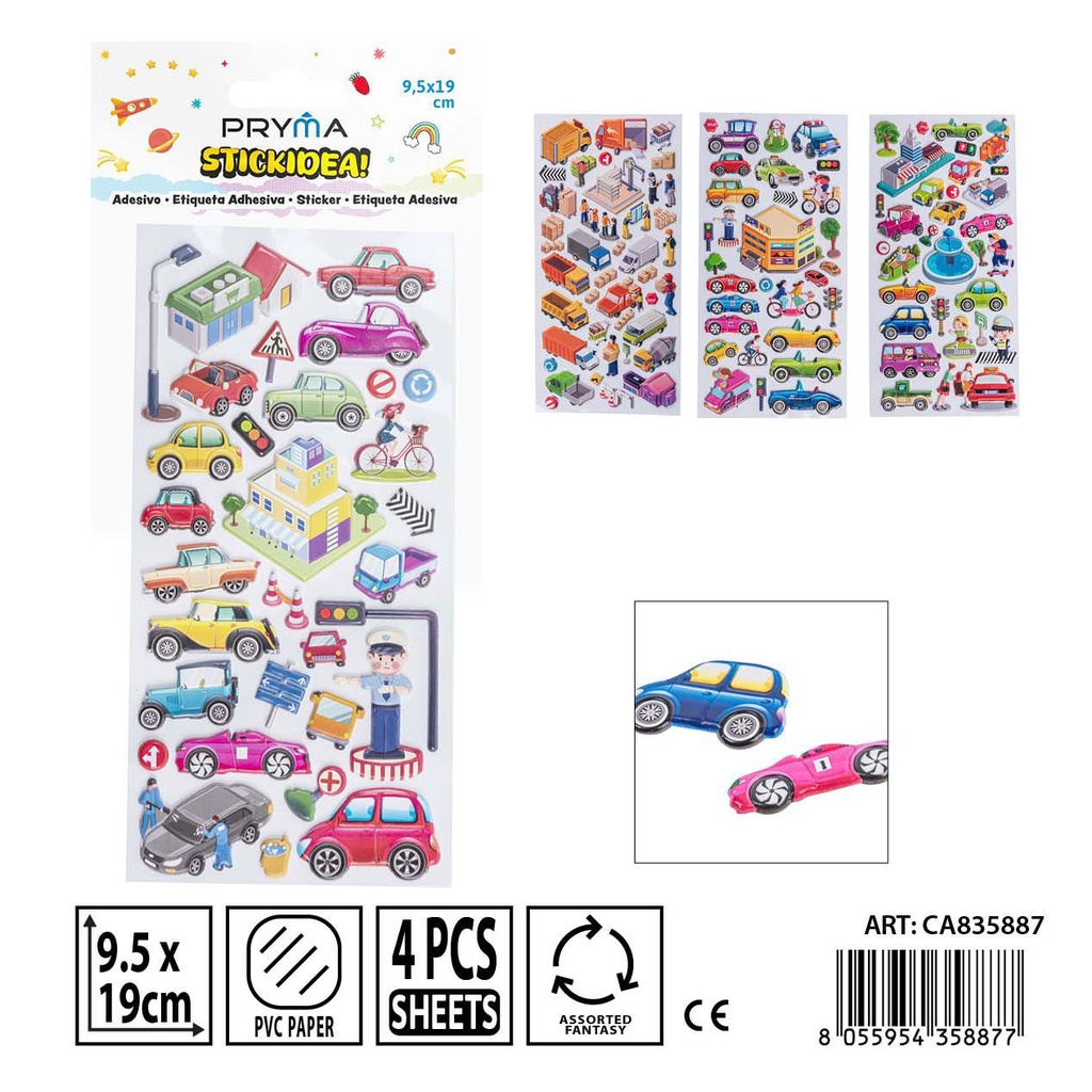 Pegatinas PRYMA 10x23 cm - Materiales de manualidades y decoración
