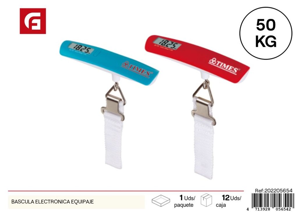 Báscula electrónica para equipaje - Electrónica y balanzas digitales