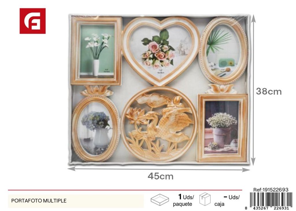 Portafoto múltiple decorativo - Marcos y portafotos decorativos