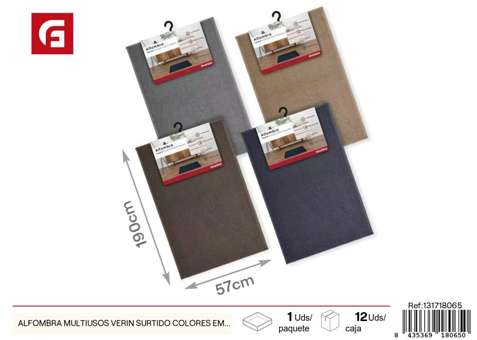 Alfombra multiusos Verin surtido colores 57*190 cm - Textil de hogar y alfombras