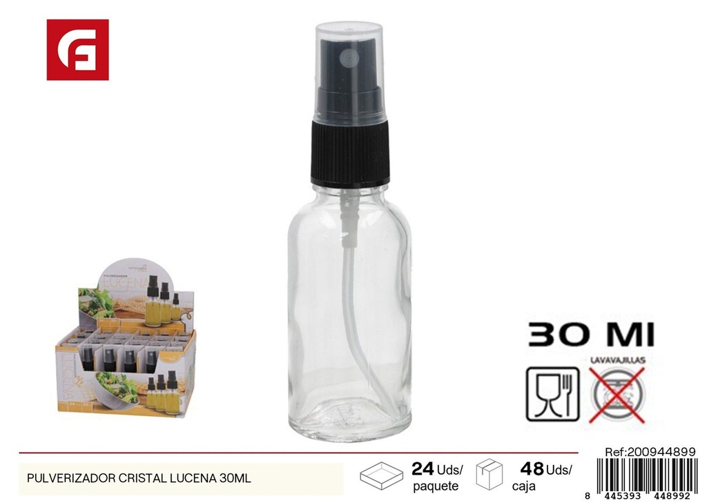 Pulverizador de cristal Lucena 30ml - Envases para cocina