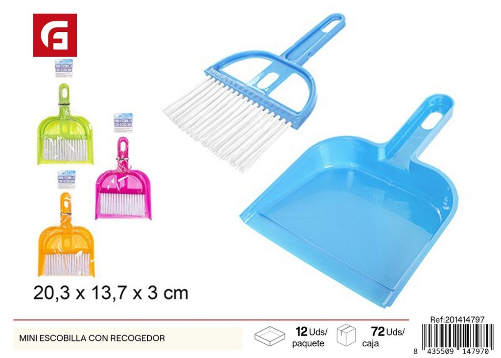Mini escobilla con recogedor - Accesorios de limpieza