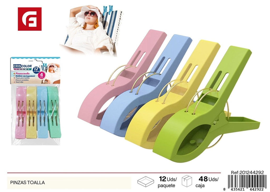 Pinzas para toallas - Accesorios de limpieza y hogar