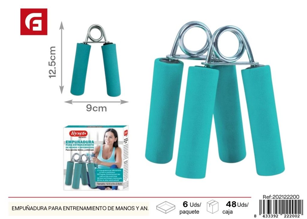 Empuñadura para entrenamiento de manos y antebrazos - Accesorios de fitness