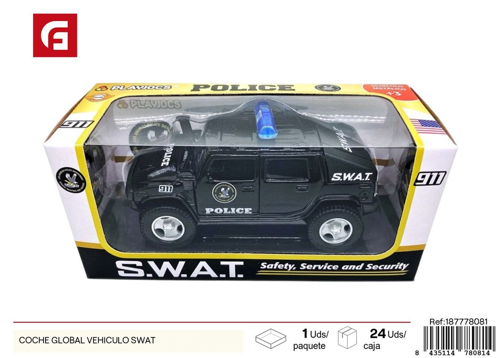 Juguete coche modelo SWAT global - Juguetes y vehículos de seguridad