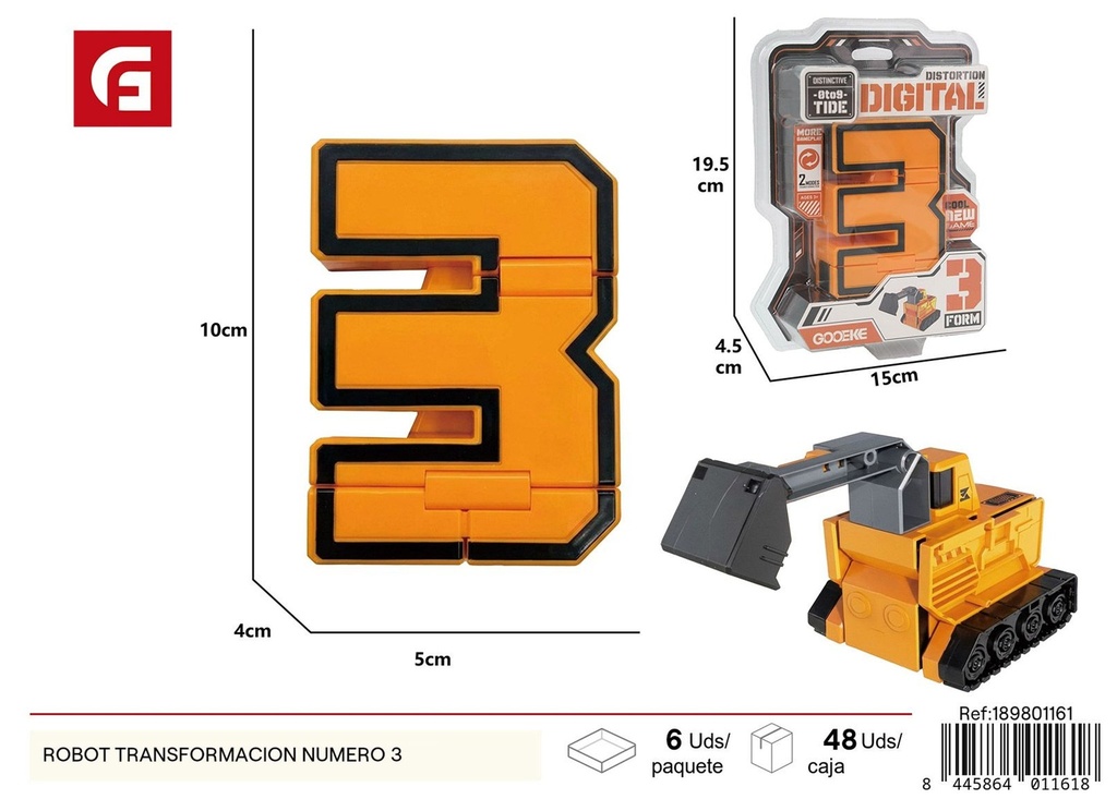 Robot transformación número 3 - Juguetes transformables y diversión