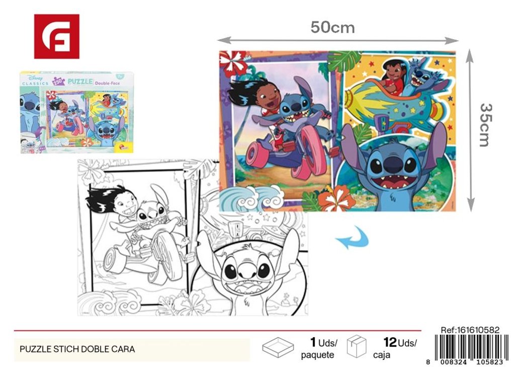 Puzzle Stitch doble cara - Juguete educativo y de entretenimiento