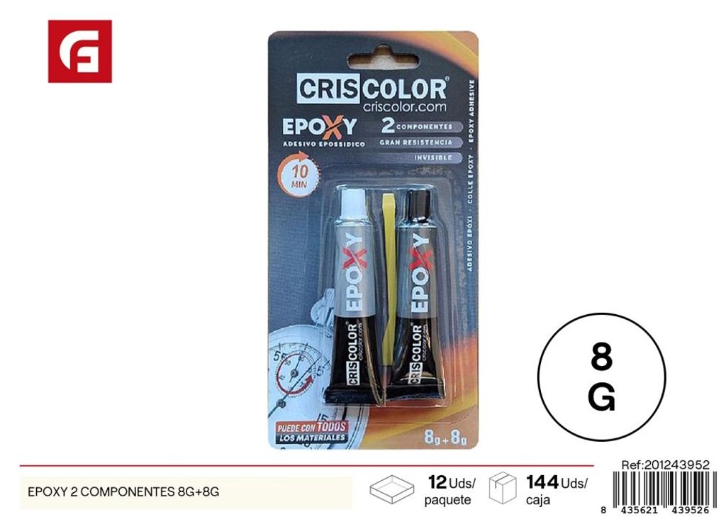Epoxy de 2 componentes 8g+8g - Materiales de manualidades