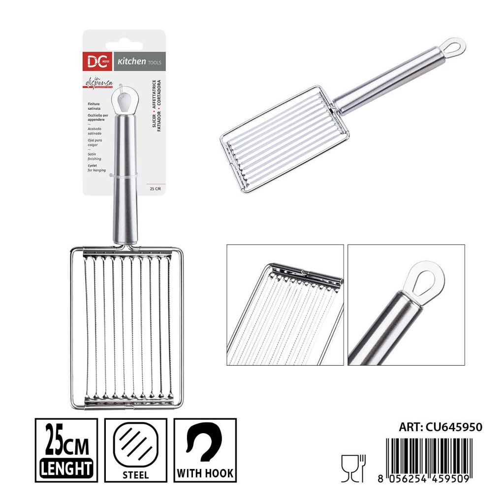 Cortador de acero inoxidable 25.3x8 cm DC CASA - Herramienta de cocina versátil