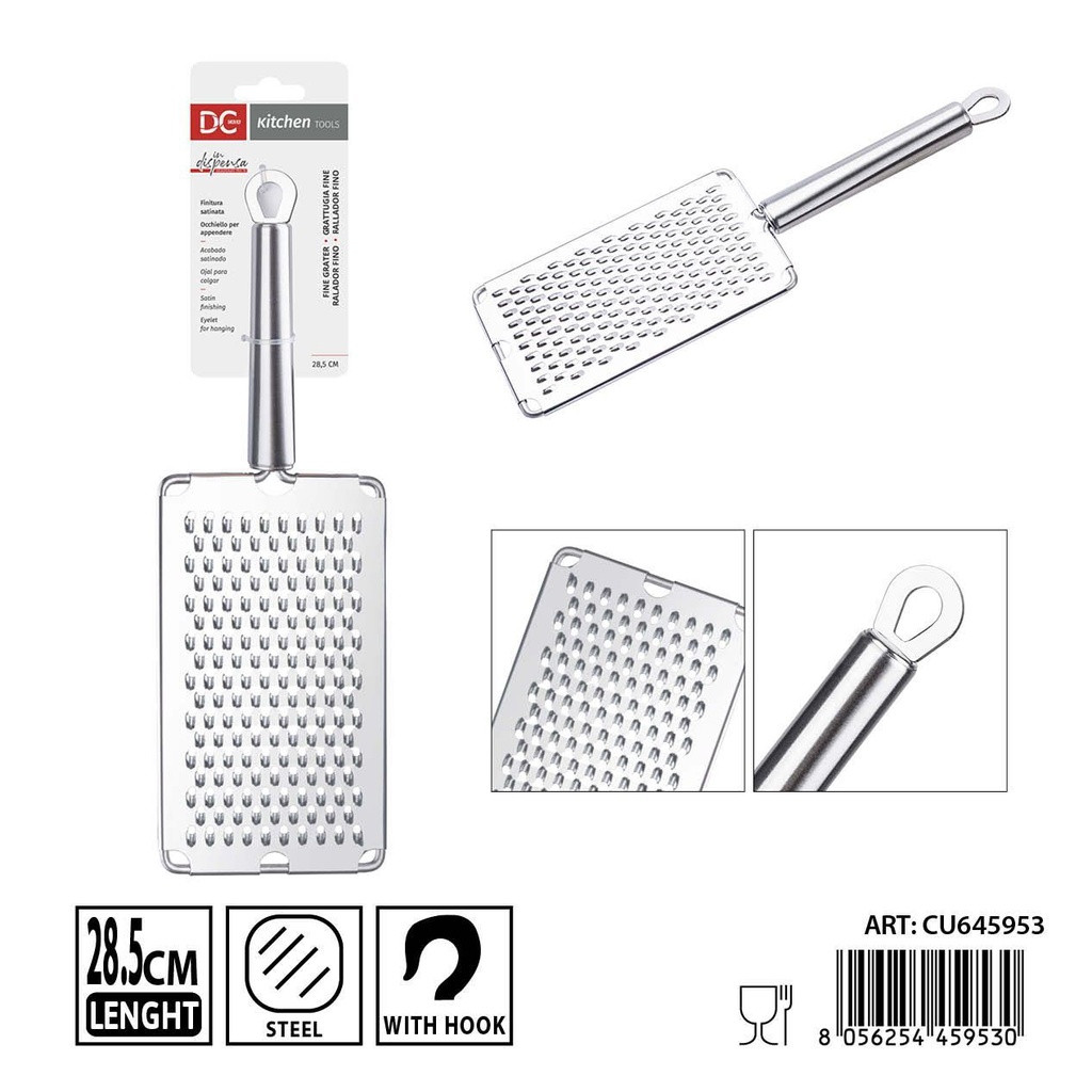 Rallador fino de acero inoxidable 28x8.7 cm - Utensilios de cocina y herramientas