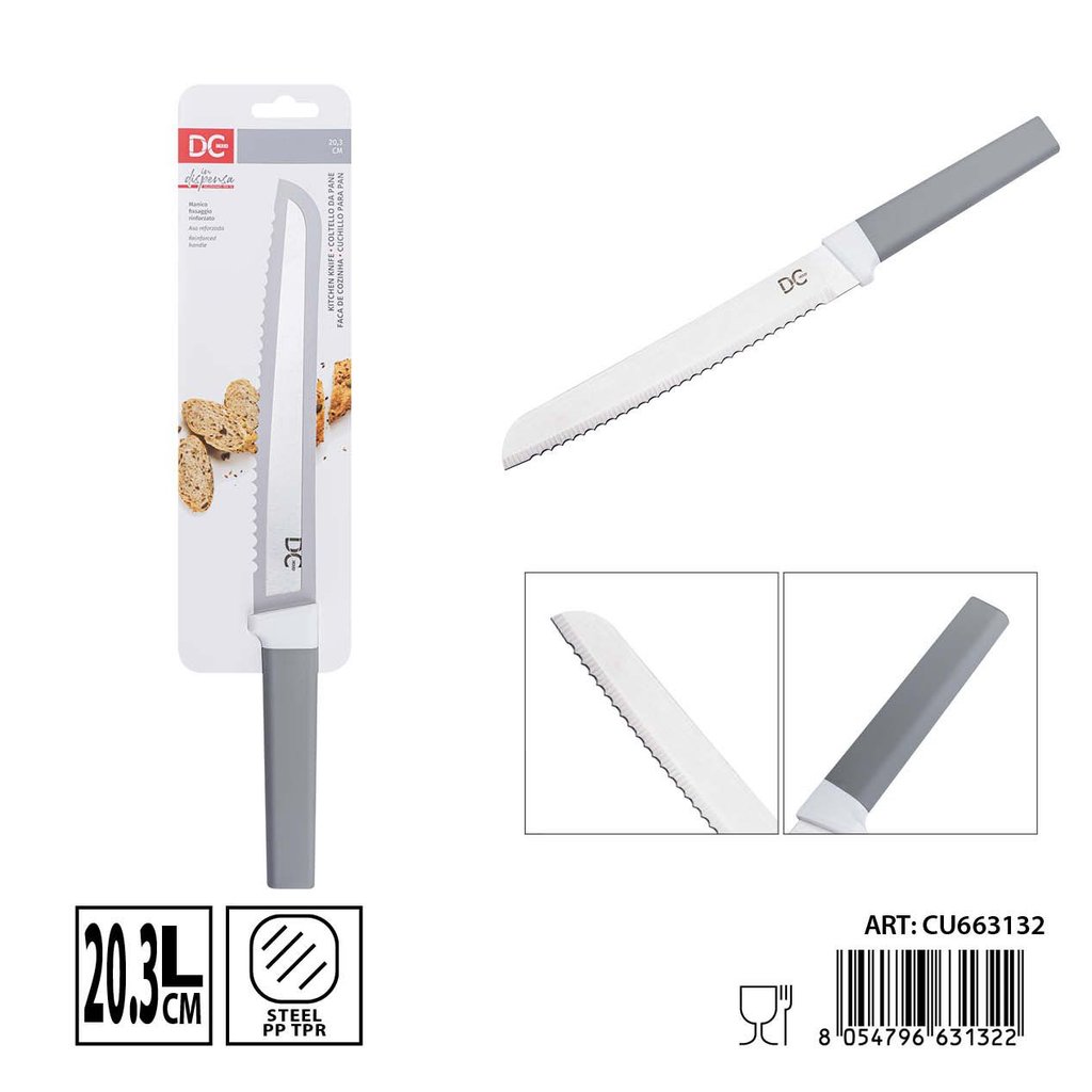 Cuchillo de pan 20.3 cm DC CASA - Perfecto para preparar deliciosos panes