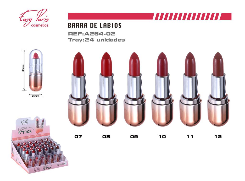 Lápiz labial hidratante 24/u - Labiales clásicos