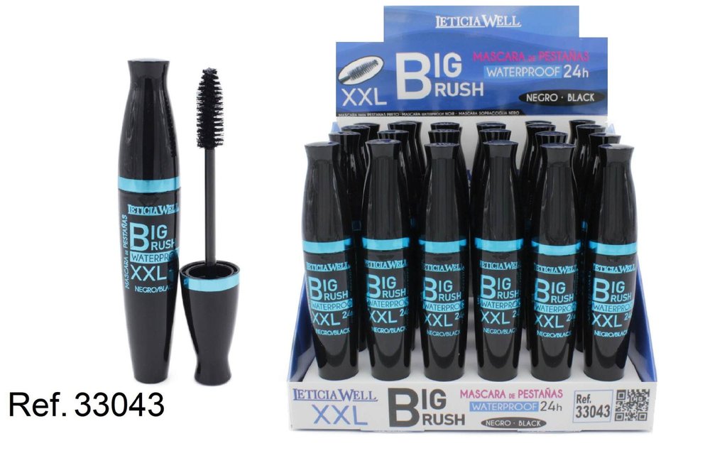 Máscara 24h NGR con cepillo grande 24/u - Productos de maquillaje de ojos