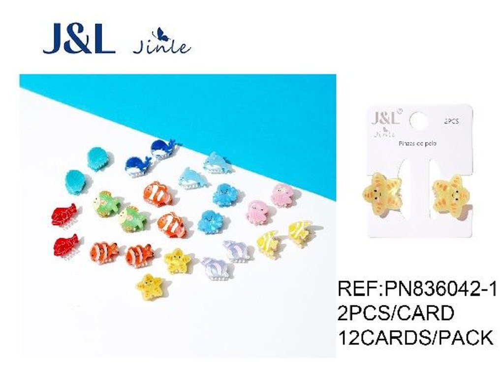 Pack de 2 pinzas niñas 12/u - Mini pinzas
