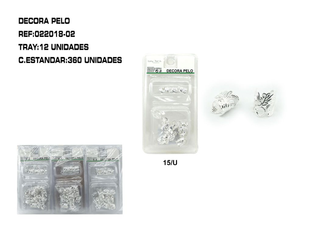 Decora pelo 12/u - Decoraciones para cabello