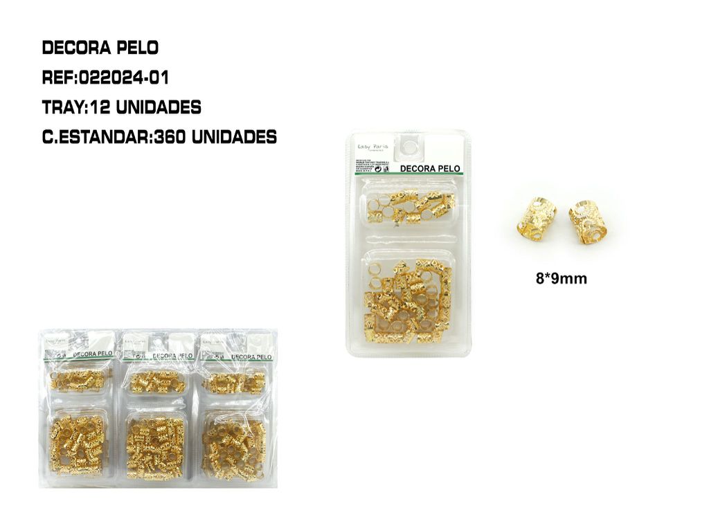Decora pelo 12/u - Decoraciones para cabello