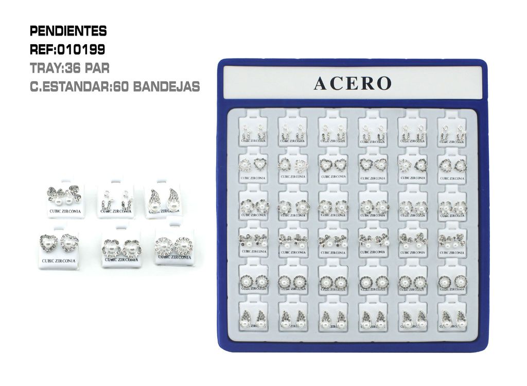 Pack de pendientes variados 36 unidades - Accesorios de bisutería