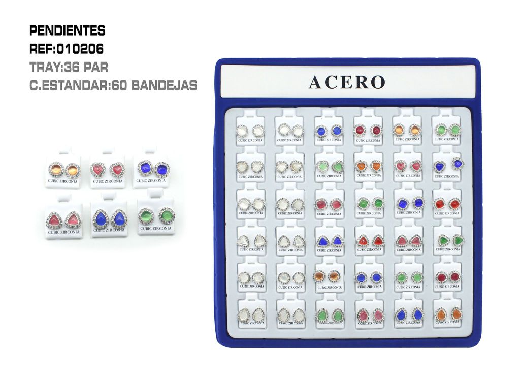 Pack de pendientes variados 36 unidades - Accesorios de bisutería