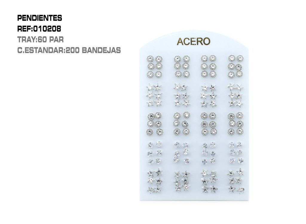 Pack de pendientes 60 piezas - Accesorios de bisutería
