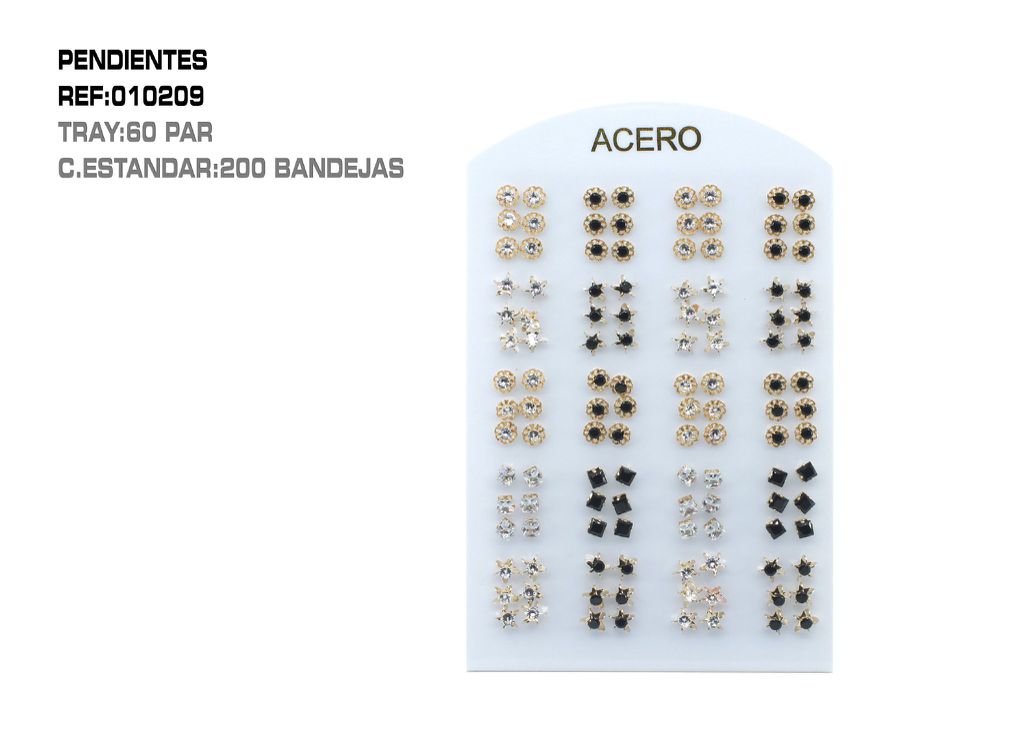 Pack de pendientes 60 piezas - Accesorios de bisutería