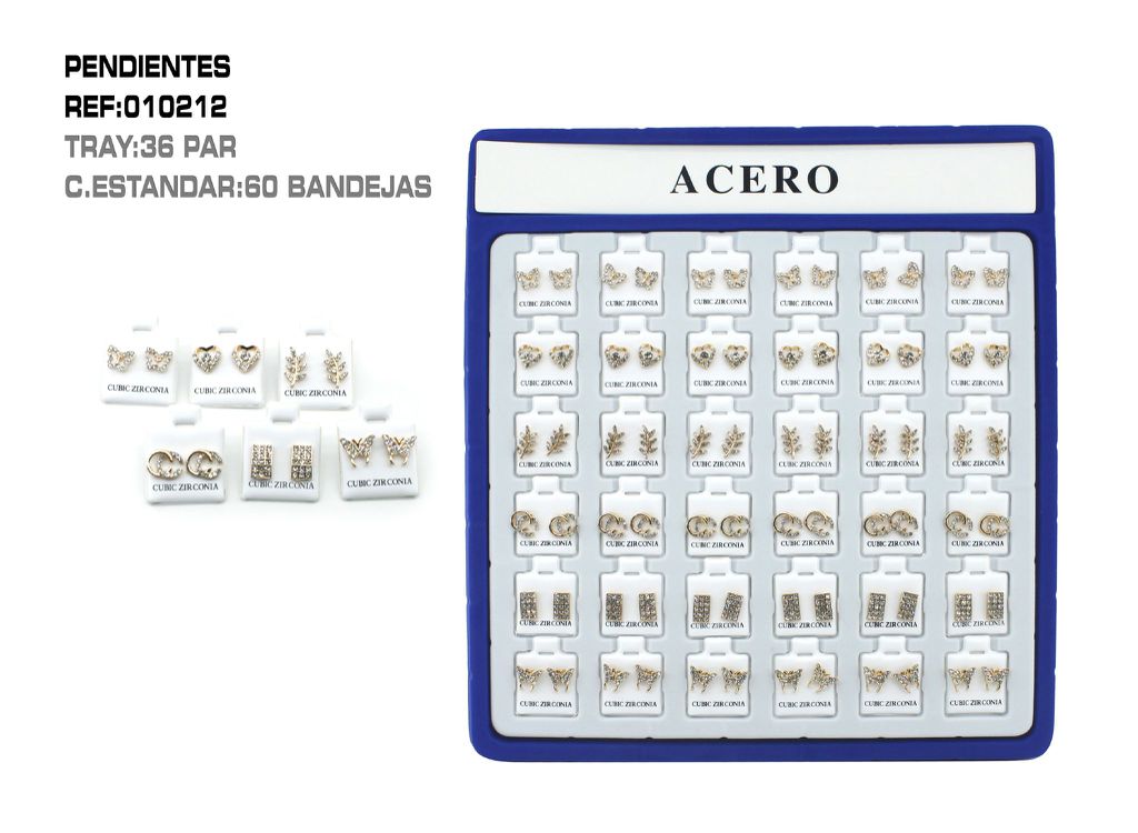 Pack de pendientes variados 36 unidades - Accesorios de bisutería