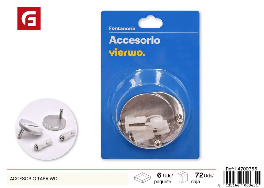 Accesorio tapa de WC - Accesorios de ferretería