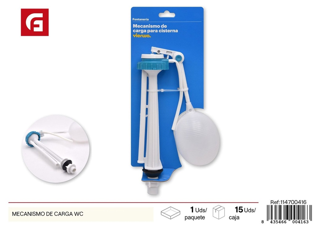 Mecanismo de carga para WC - Accesorios para inodoros