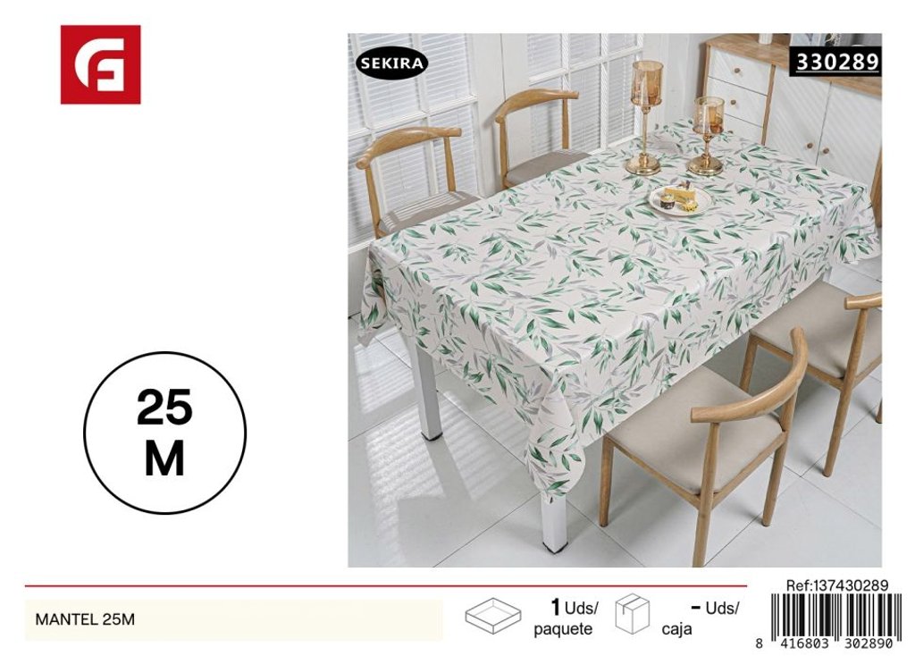 Mantel de estampado en relieve 25 metros - Textil para el hogar