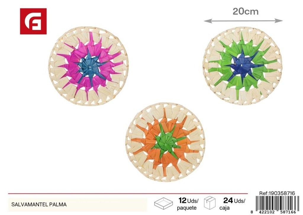 Salvamantel palma - Accesorios de cocina y decoración