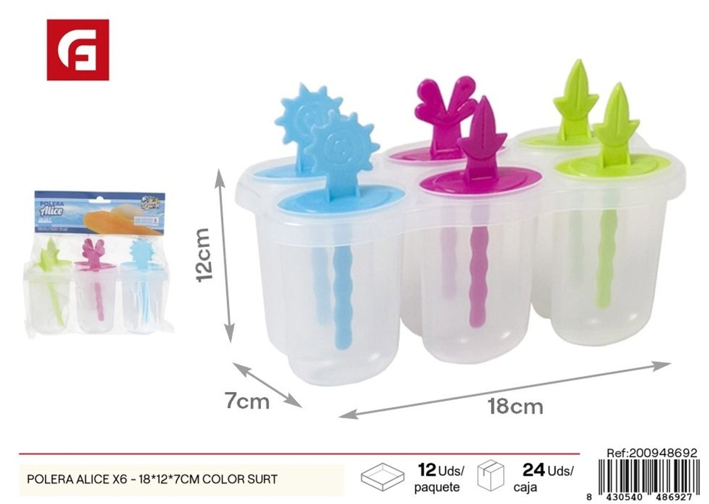 Set de 6 copas Alice 18*12*7 cm - Utensilios de cocina