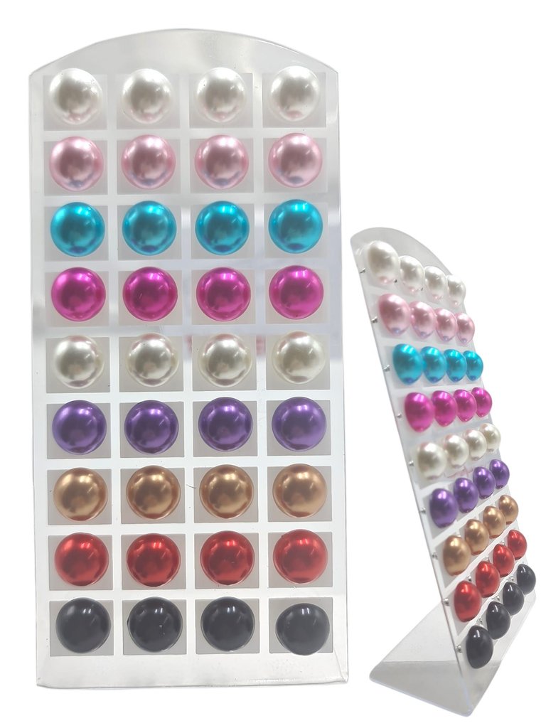 Pendientes con perla surtido 16 mm 18/P Mons - Joyería y bisutería