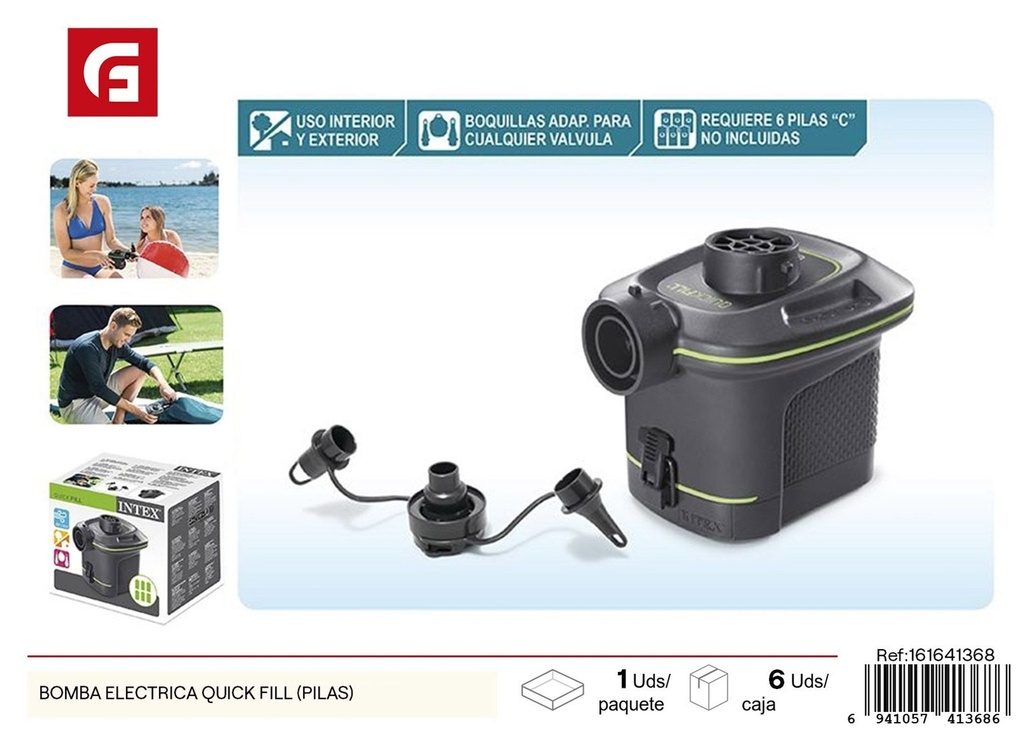 Bomba eléctrica Quick Fill (pilas) - Accesorios para el hogar