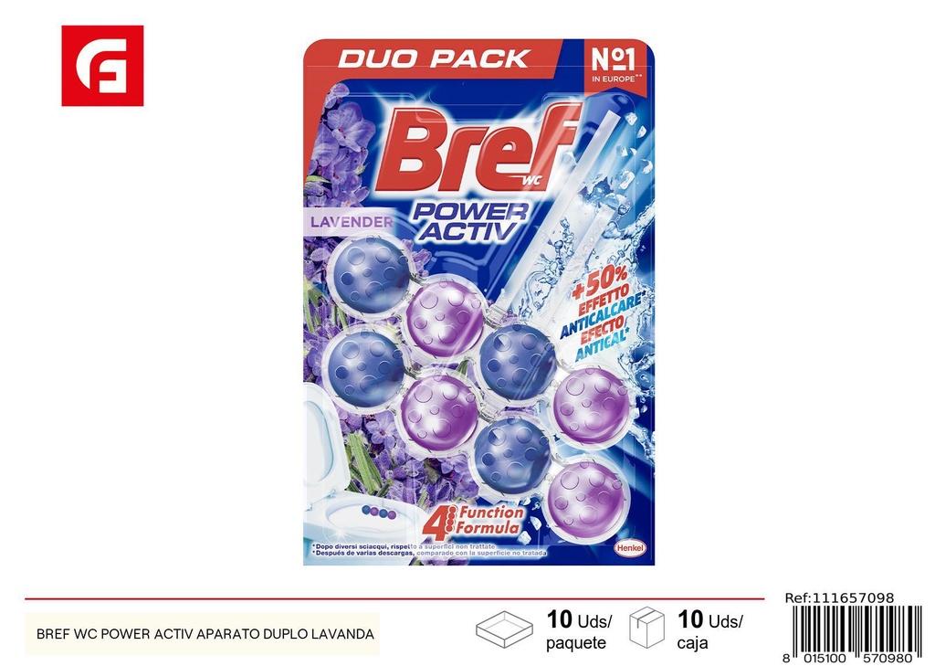 Bola aromática BREF WC POWER ACTIV - Productos de limpieza y desinfección de baños