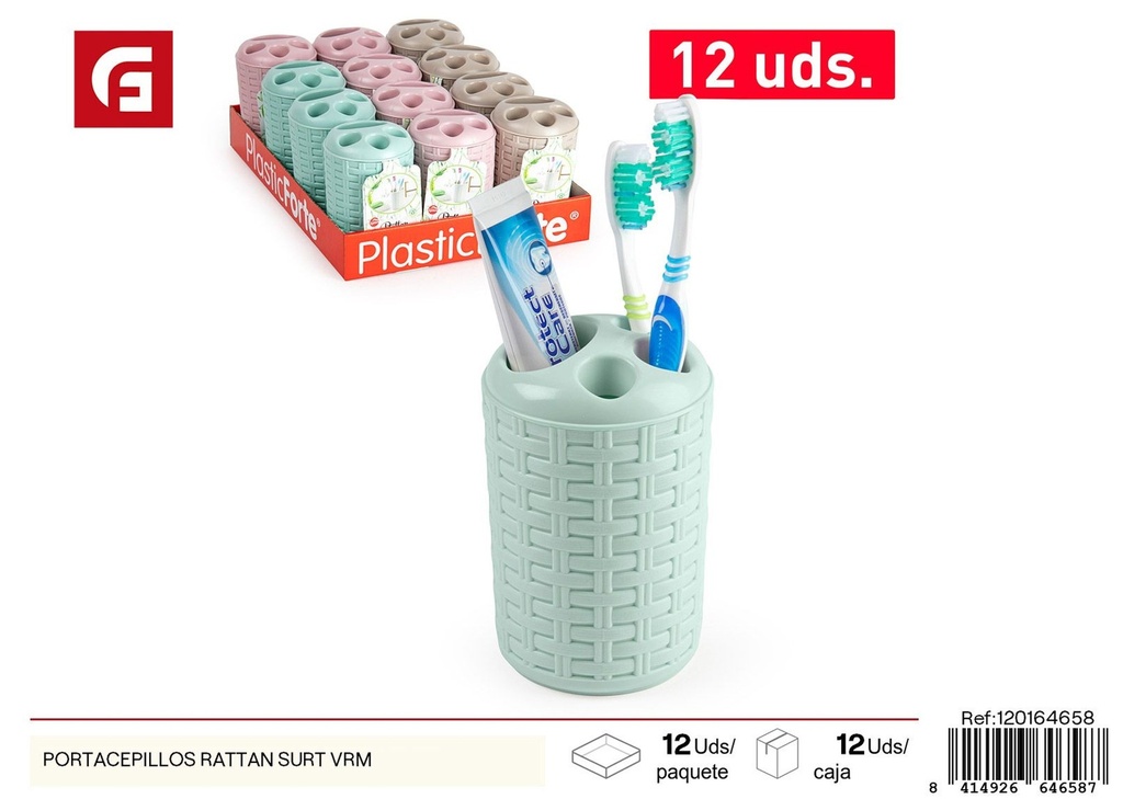 Portacepilllos ratán surtido VRM - Accesorios de cocina y organización de cepillos