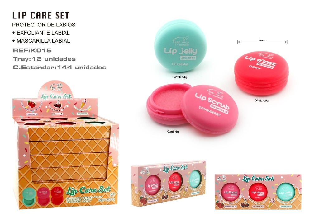 Kit de tratamiento labial 12/U - Cosméticos