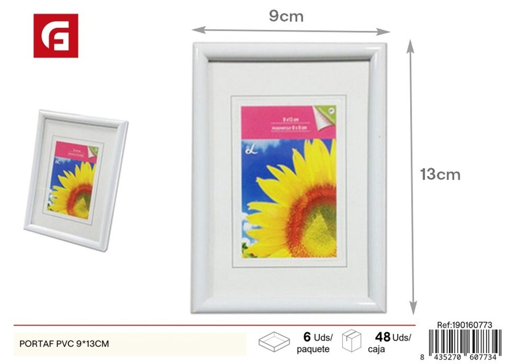 Portafoto de PVC 9x13 cm - Marcos versátiles y decorativos
