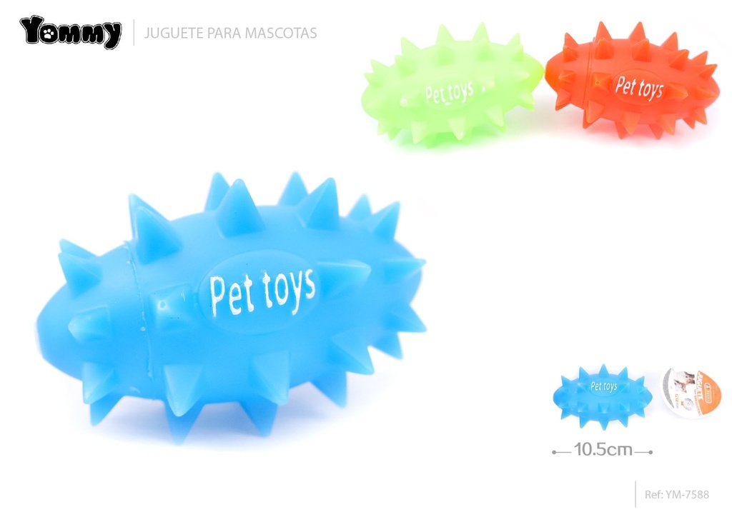 Juguete de vinilo en forma de pepino de mar 10.5 cm - Juguetes de goma para mascotas