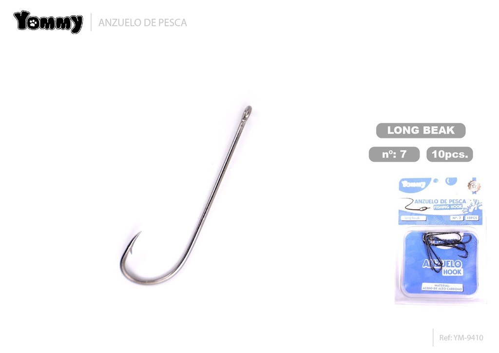 Anzuelo de pesca con anillo largo 7 - Artículos de pesca