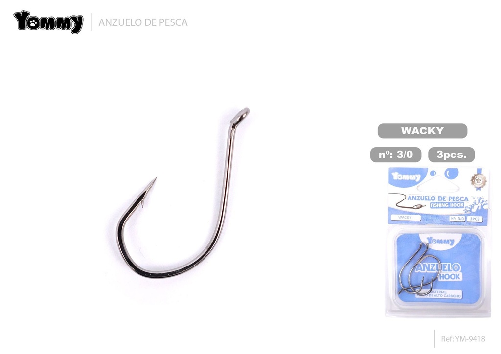 Anzuelo de pesca suave 3/0 - Artículos de pesca