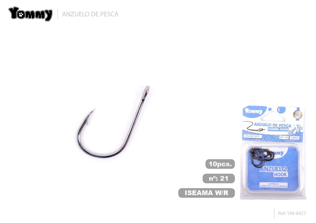 Anzuelo de pesca con anillo 12 - Artículos de pesca