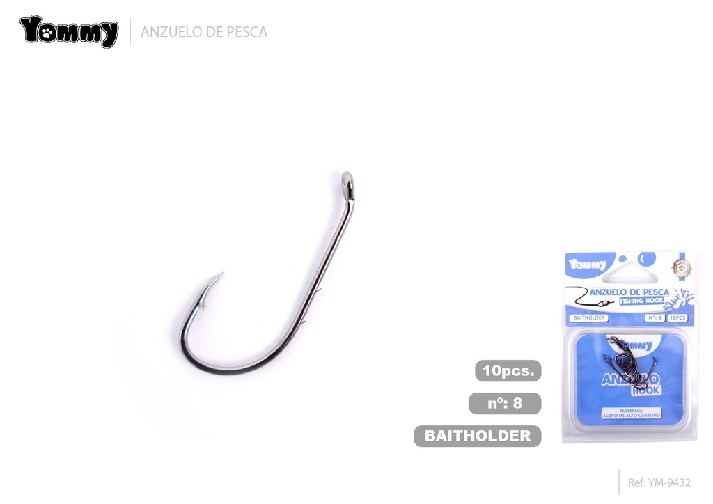 Anzuelo de pesca con cabeza en ángulo 8 - Artículos de pesca
